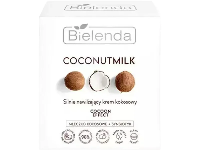 Bielenda Coconut Milk silnie nawilżający krem kokosowy, 50 ml