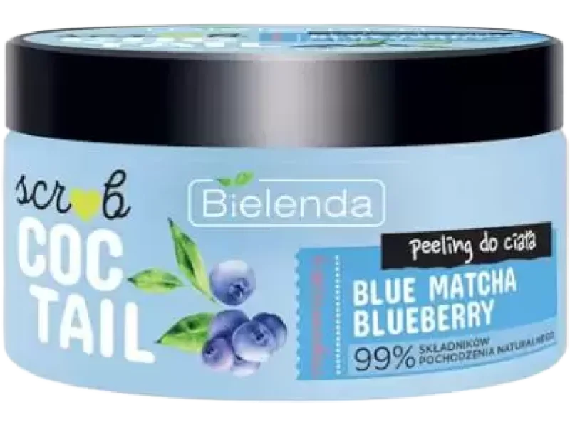 Bielenda Coctail Scrub regenerujący blue matcha + blueberry, peeling, 350 g
