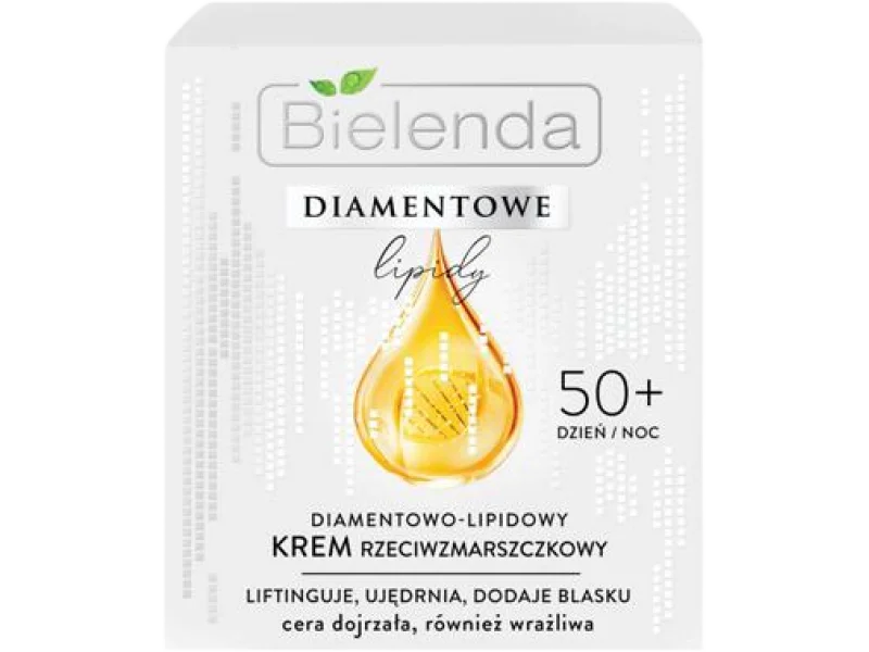 Bielenda diamentowe lipidy diamentowo-lipidowy przeciwzmarszczkowy 50+, krem, 50 ml