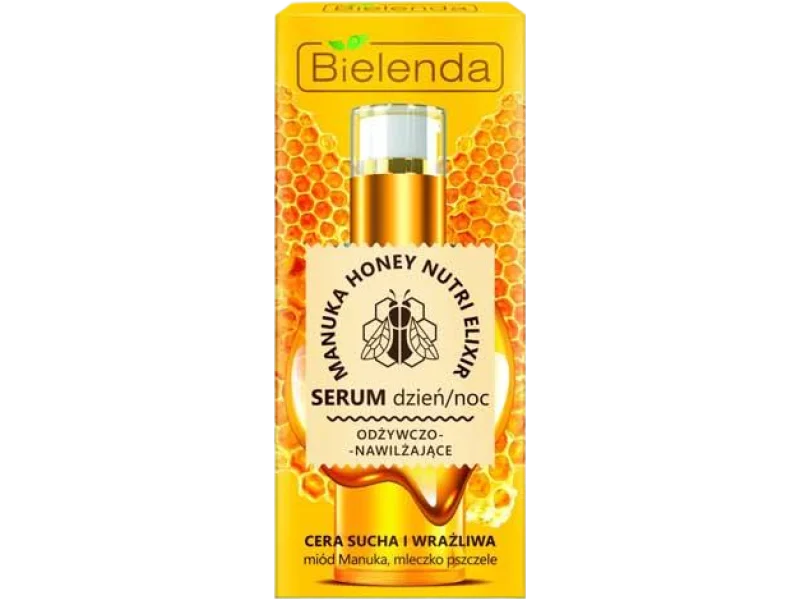 BIELENDA MANUKA HONEY NUTRI ELIXIR odżywczo-nawilżające dzień/noc, serum, 30 g