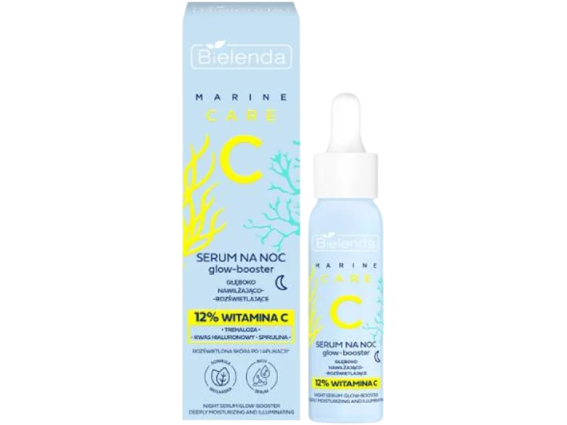BIELENDA Marine Care C Serum głęboko nawilżająco-rozświetlające na noc, 30 ml