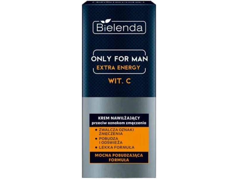 Bielenda Only For Man Extra Energy krem nawilżający przeciw oznakom zmęczenia, 50 ml
