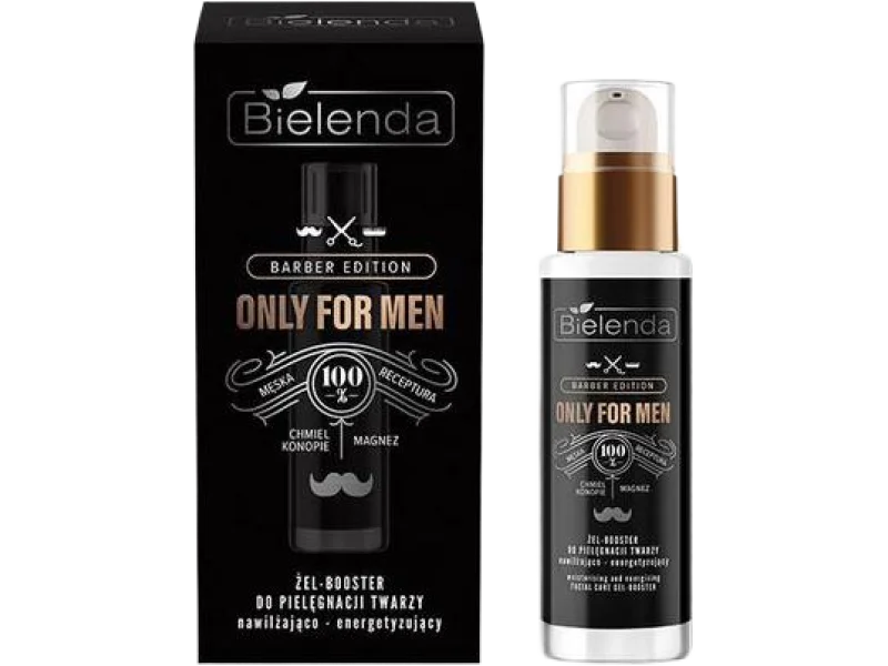 Bielenda Only For Men Barber Edition booster nawilżająco-energetyzujący, żel, 30 ml