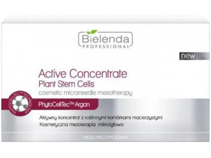 Bielenda Professional aktywny koncentrat z roślinnymi komórkami macierzystymi, ampułki, 10 ml