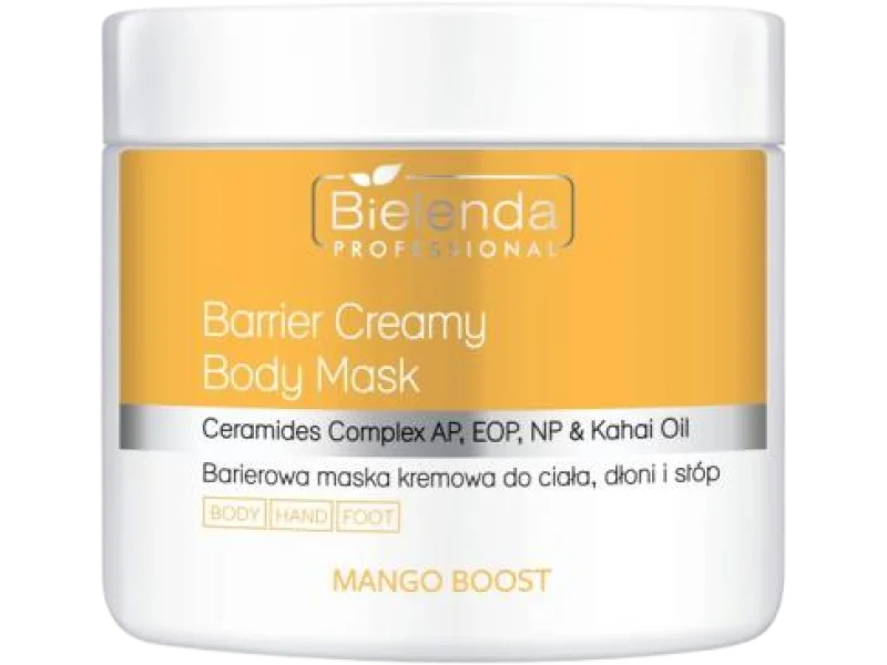 Bielenda Professional Mango Boost maska do ciała, dłoni i stóp kremowa barierowa, 600 g