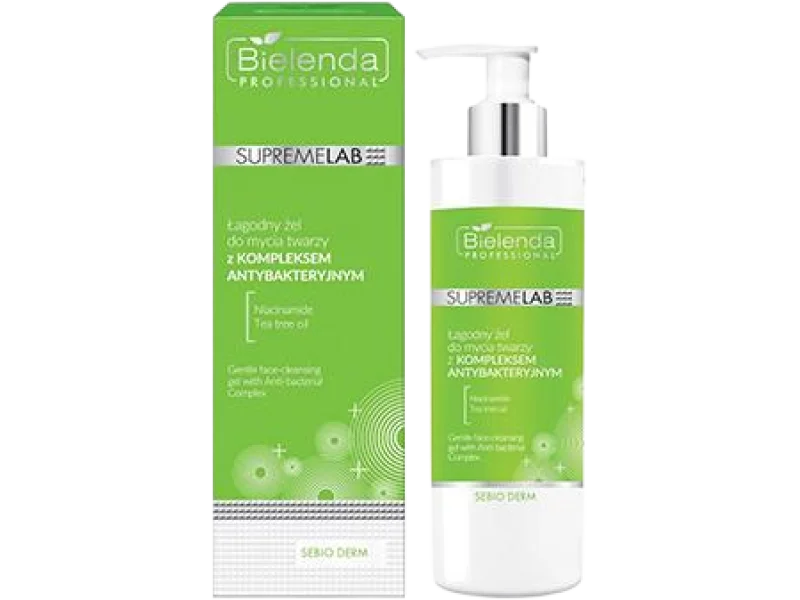 Bielenda Professional Supremelab łagodny żel do mycia twarzy z kompleksem antybakteryjnym, 200 ml