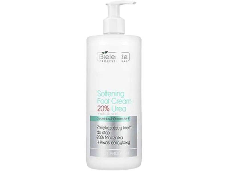 Bielenda Professional zmiękczający krem do stóp mocznika + kwas salicylowy, 500 ml