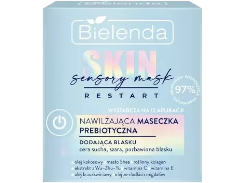 Bielenda Skin Sensory Mask Restart nawilżająca prebiotyczna, maska, 50 ml