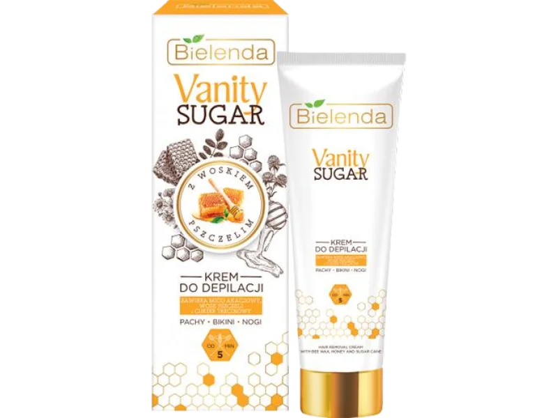 Bielenda Vanity Sugar krem do depilacji z miodem akacjowym i woskiem pszczelim, 100 ml
