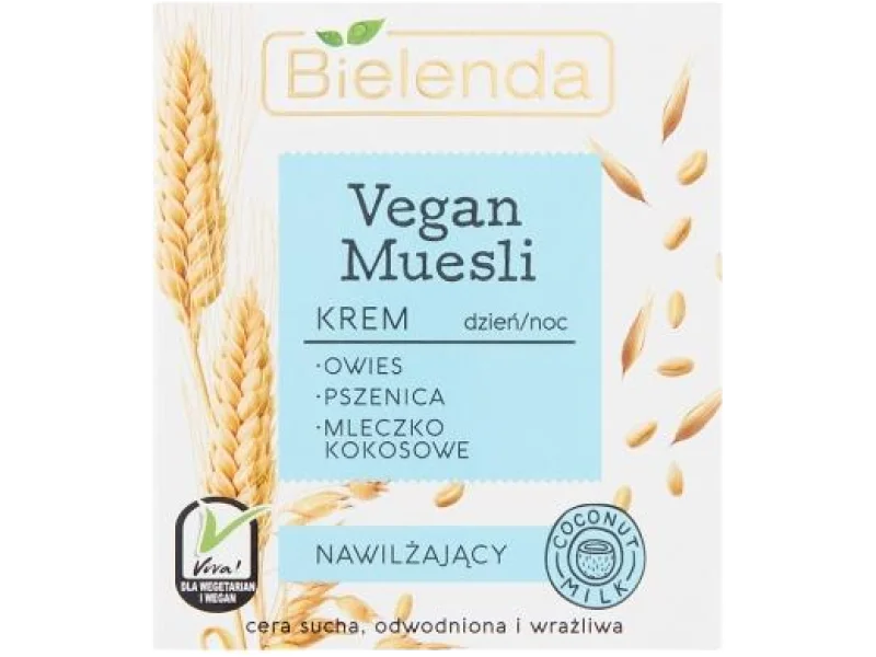 Bielenda Vegan Muesli krem nawilżający dzień / noc, 50 ml