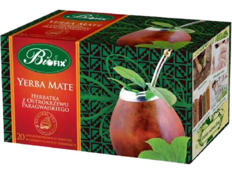 BiFix Admiral PU-ERH Yerba Mate Herbata z ostrokrzewu paragwajskiego ekspresowa, saszetki, 40 g