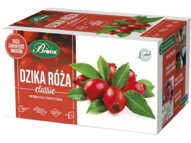 BiFix Classic Herbatka owocowa Dzika Róża, saszetki, 20 sasz.
