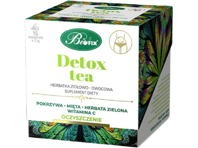 BiFix Herbatka ziołowo-owocowa Detox Tea, zioła do zaparzania, 15x2g sasz.