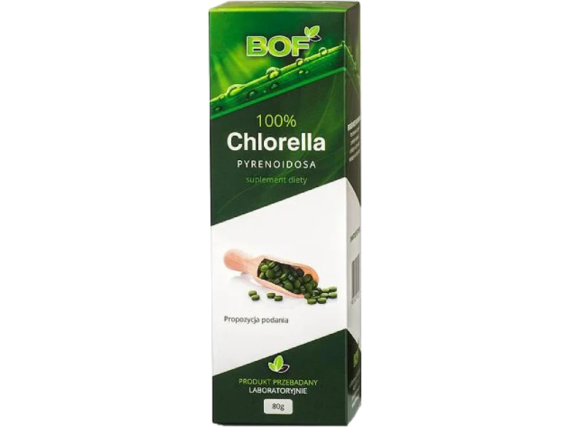 BIO Organic Food Chlorella Pyrenoidosa, tabletki, 200 mg, 80 g