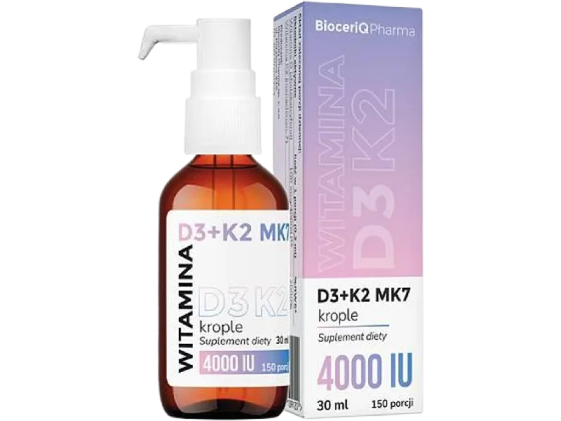 BioceriQ Pharma Witamina D3+K2 MK7, krople, 30 ml