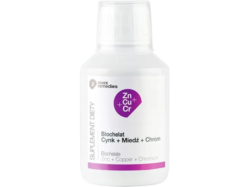 Biochelat cynk + miedź + chrom, płyn, 150 ml