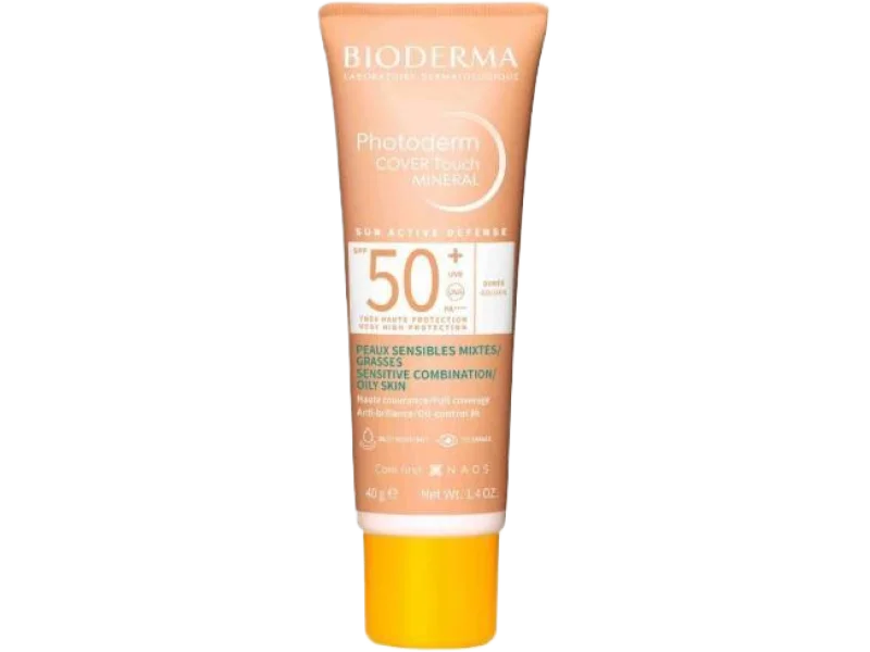 Bioderma Photoderm Cover Touch Mineral kryjący mineralny odcień bardzo jasny SPF 50+, podkład, 40 g