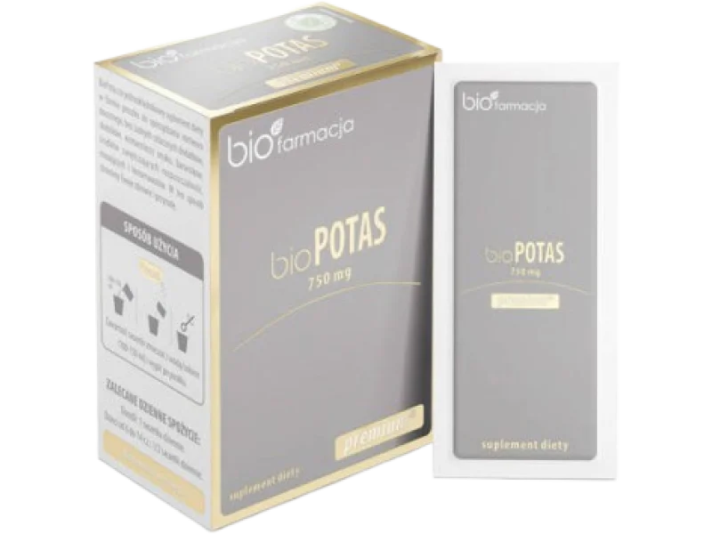BIOFARMACJA Bio Potas, saszetki, 750 mg, 30 sasz.