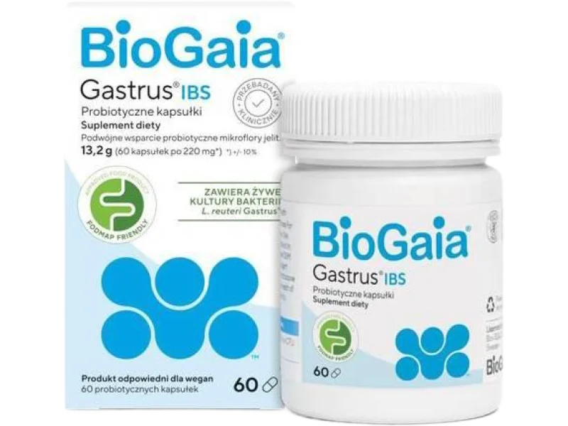Biogaia Gastrus IBS, kapsułki, 60 kaps.