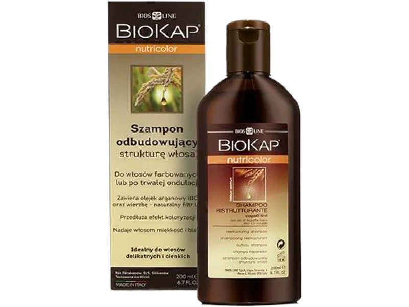 BioKap Nutricolor odbudowujący strukturę włosa, szampon, 200 ml