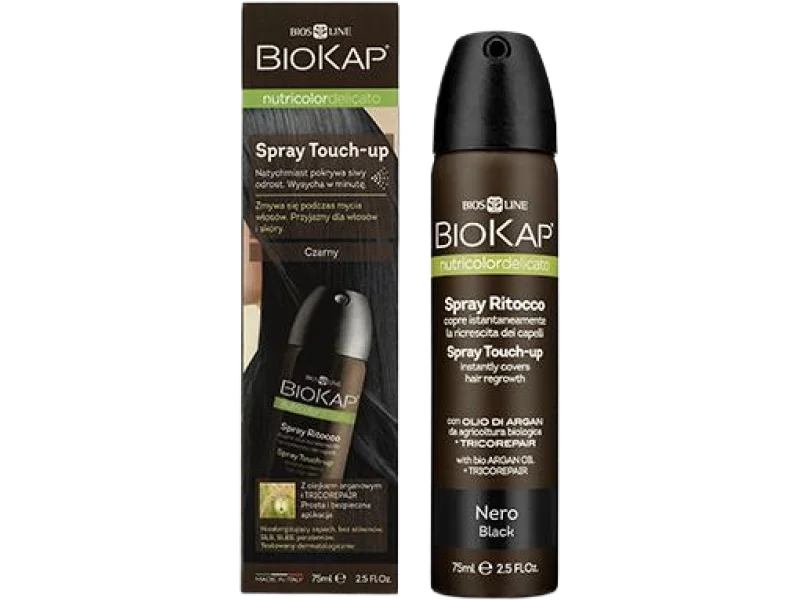 BioKap Nutricolordelicato spray na odrosty czarny, 75 ml