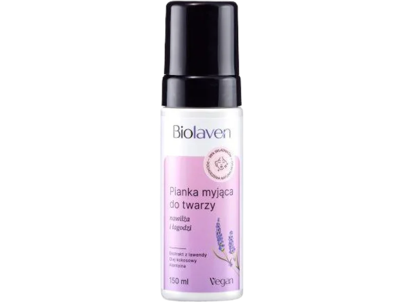 BIOLAVEN Pianka myjąca do twarzy, 150 ml