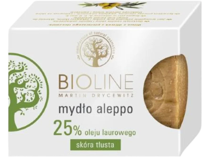 BIOLINE Mydło aleppo 25% oleju laurowego, 200 g