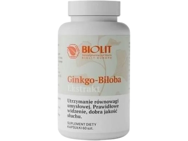 BIOLIT Gingo-Biloba Ekstrakt, kapsułki, 60 kaps.