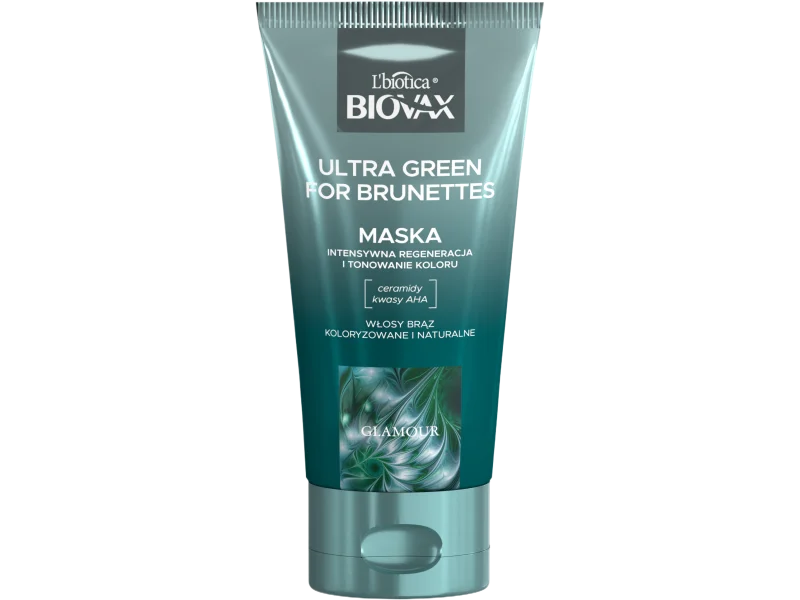 Biovax Glamour Ultra Green for Brunettes, maska, 150 ml