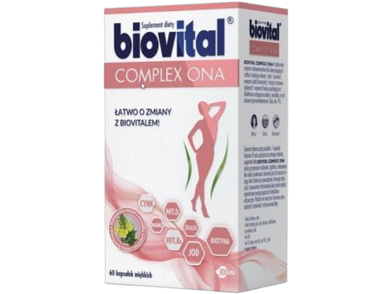 Biovital Complex ona, kapsułki miękkie, 60 kaps.
