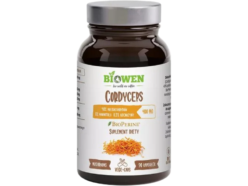 Biowen Cordyceps, kapsułki, 400 mg, 90 kaps.