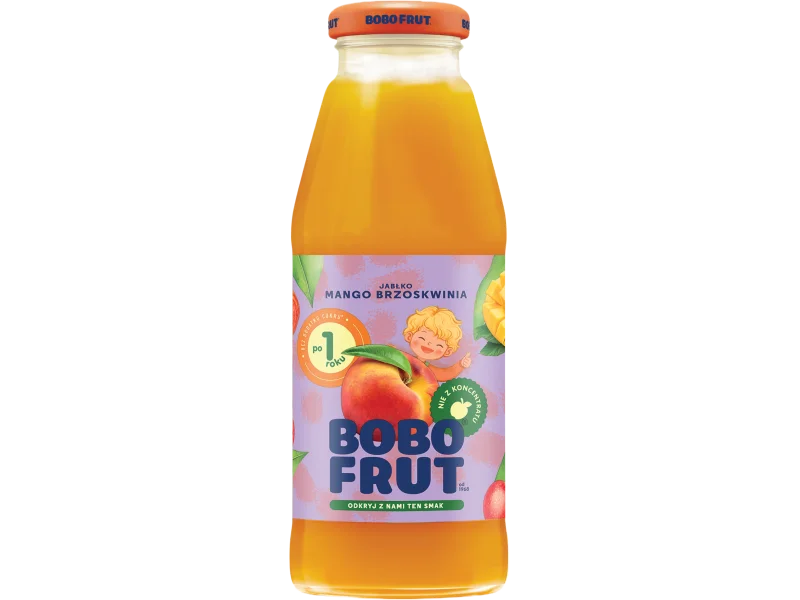 Bobo Frut nektar jabłko brzoskwinia mango po 12. miesiącu, płyn, 300 ml
