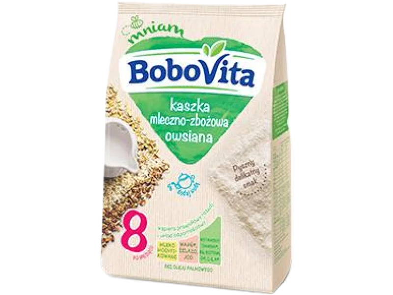 BoboVita Kaszka mleczno-zbożowa owsiana po 8 miesiącu, proszek, 230 g