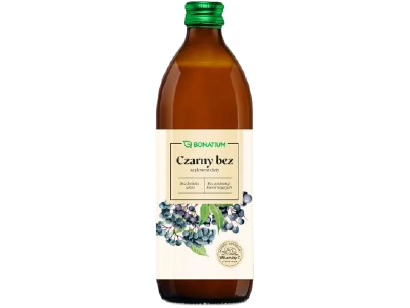 Bonatium Czarny bez sok 99,7%, płyn, 500 ml