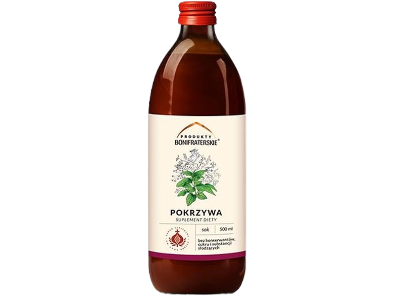 Boni Fratres Pokrzywa sok z pokrzywy, płyn, 500 ml