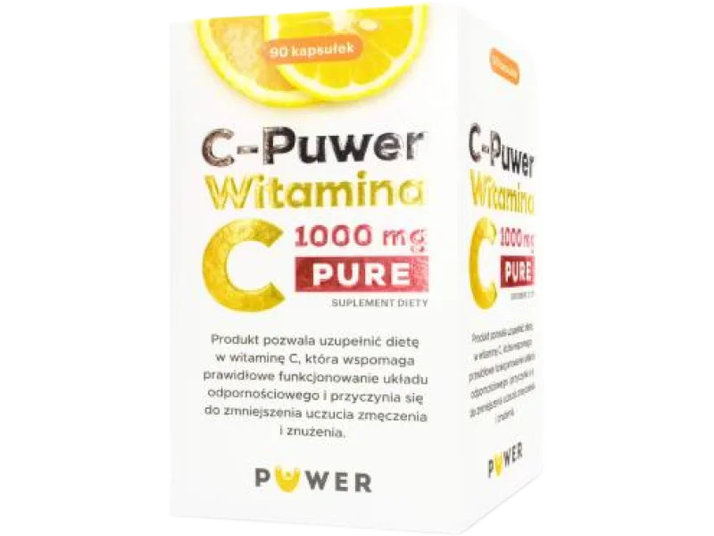 C-Puwer Witamina C PURE, kapsułki, 1000 mg, 90 kaps.