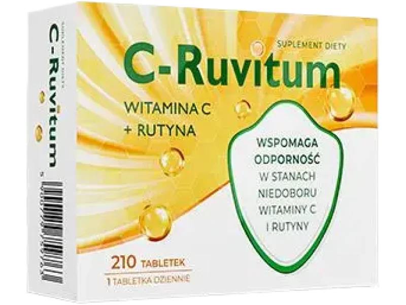 C-Ruvitum witamina C + rutyna, tabletki, 210 tabl.