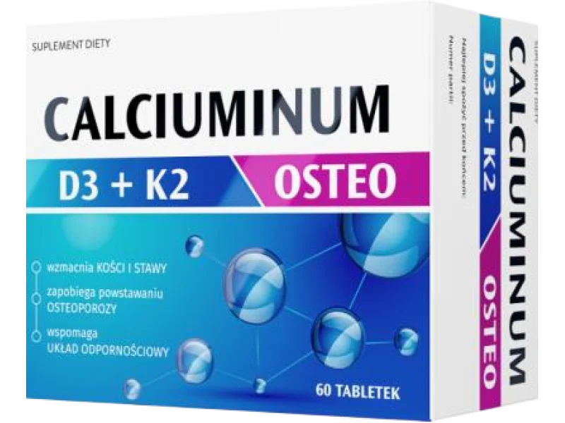 Calciuminum Osteo D3 + K2, tabletki, 60 tabl.