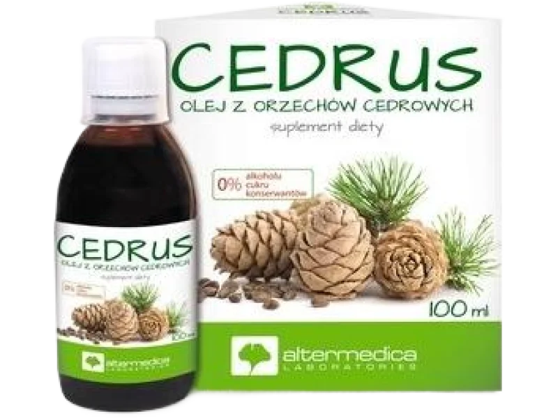 CEDRUS Olej z orzechów cedrowych, płyn doustny, 100 ml