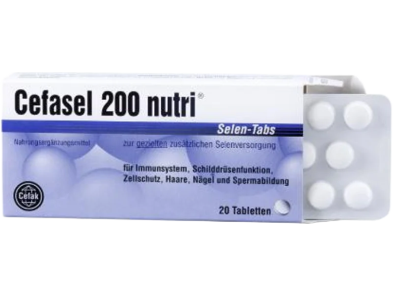 CEFASEL 200 Nutri Selen, tabletki, 200 mcg, 20 tabl.
