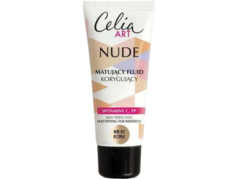 Celia Art Nude matujący fluid korygujący 01 ecru, 30 ml