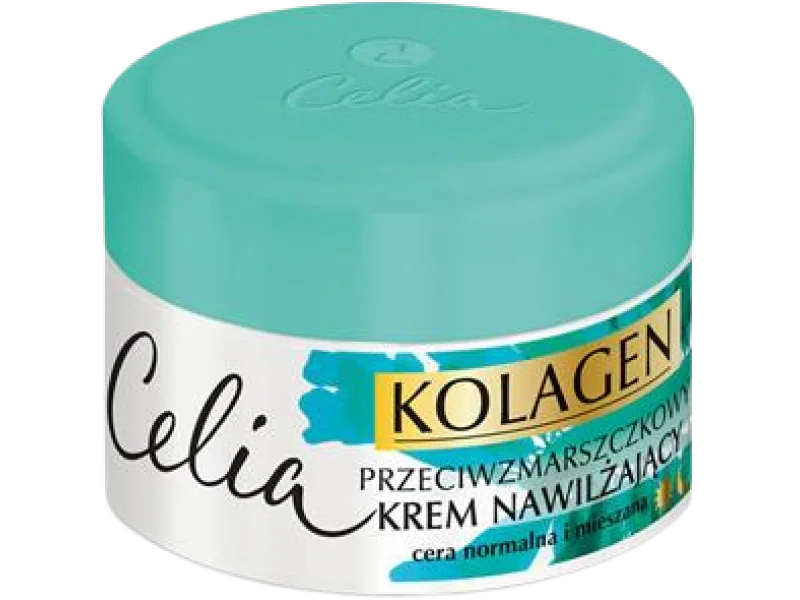 CELIA KOLAGEN Przeciwzmarszczkowy krem nawilżający z algami, 50 ml