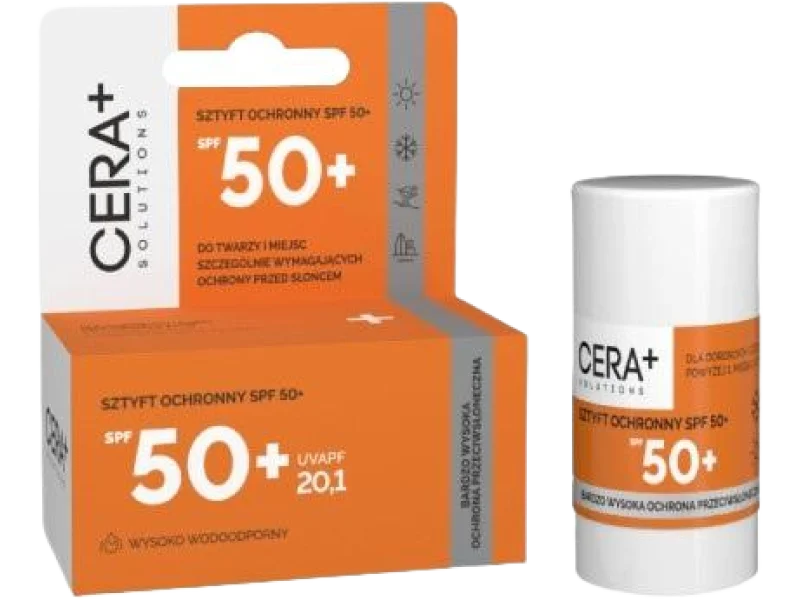 Cera+ Solutions Sztyft ochronny dla dzieci i dorosłych SPF50+, 30 g