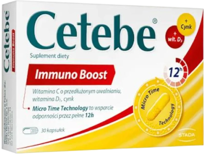 CETEBE Immuno Boost, kapsułki, 30 kaps.