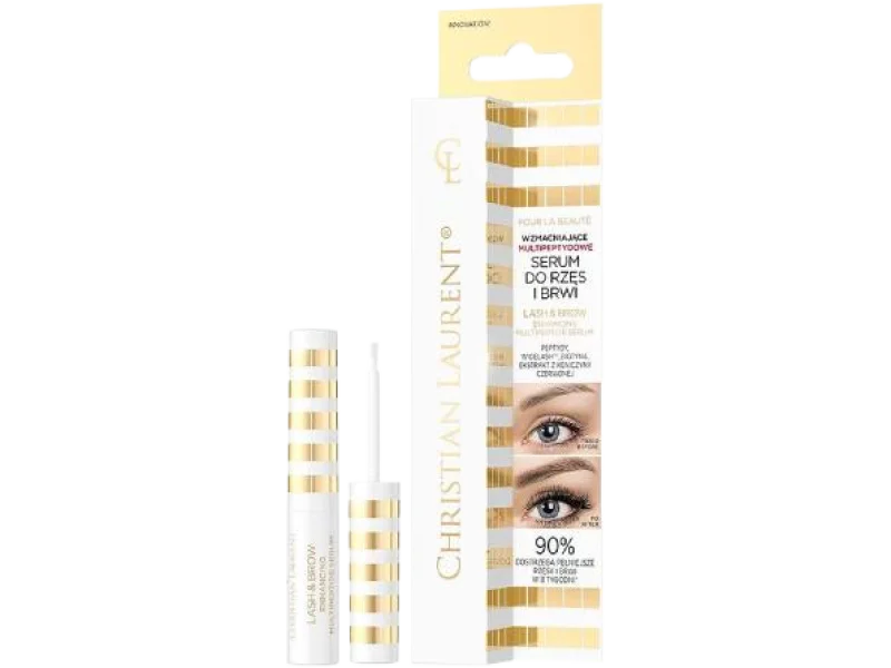 Christian Laurent Wzmacniające multipeptydowe Serum do brwi i rzęs, 4 ml