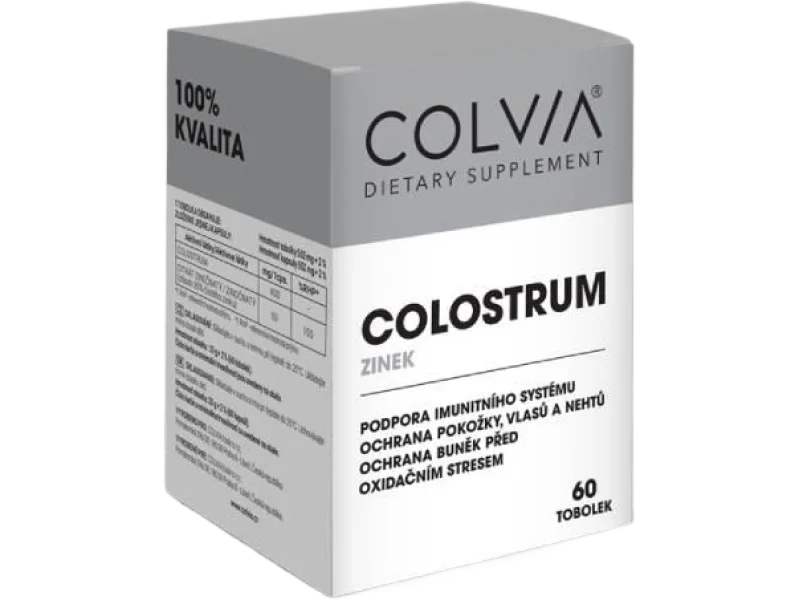 Colvia Colostrum + Cynk na wsparcie odporności, kapsułki, 60 kaps.