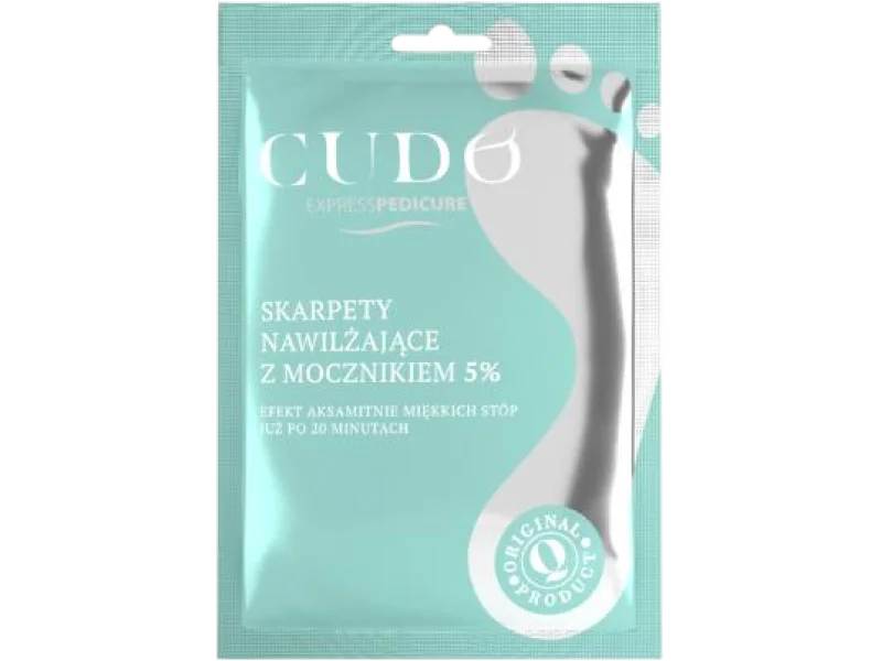 CUDO Skarpety nawilżające z mocznikiem, skarpetki złuszczające, 1 szt.