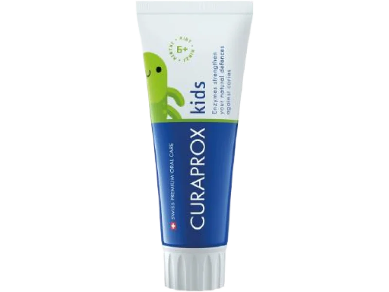 CURAPROX Kids Pasta do zębów dla dzieci 6+ miętowa, 1450 ppm, 60 ml