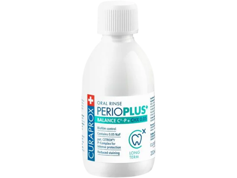 CURAPROX PERIO PLUS+ BALANCE CITROX CHX, płyn do jamy ustnej, 0,05%, 200 ml
