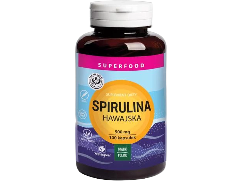 Cyanotech Spirulina hawajska, tabletki, 500 mg, 100 tabl.